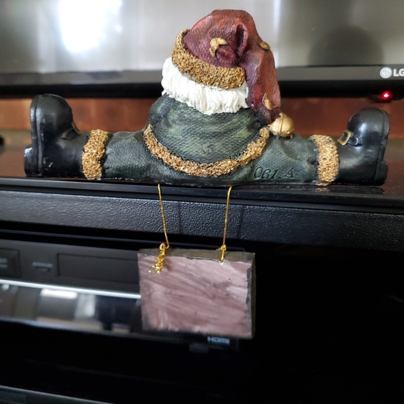 Christmas Decor Santa And Snowman Hanging Shelf Sitter Figurines CMI/HENTON Set - Picture 7 of 9